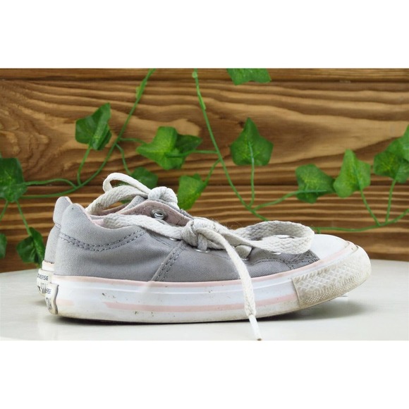 Converse All Star Toddler Boys 7 Medium Gray Low Top Fabric - Picture 3 of 6